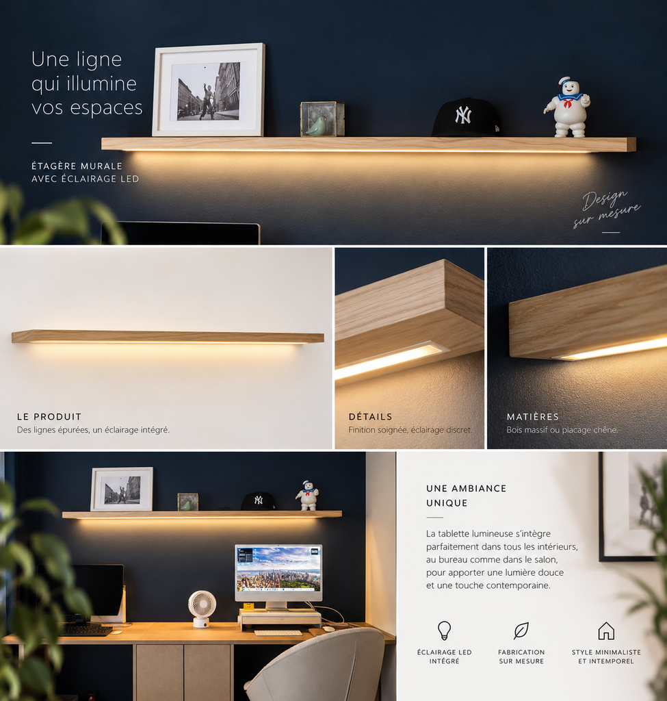 Etagère lumineuse
